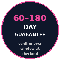 60 to 180 day money-back guarantee; window depends on payment method